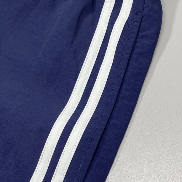 Sporty & Rich Women’s French Riviera Track Stripe Logo Shorts – Navy/White – XS - Picture 4 of 6